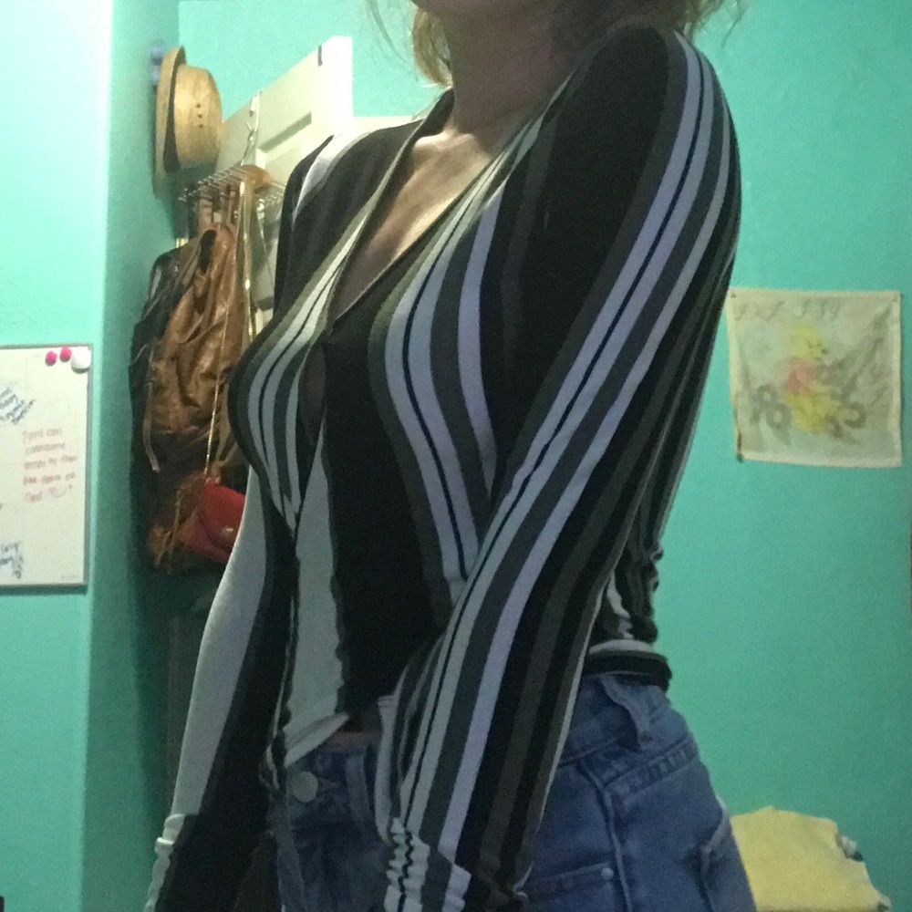 Multi colored stripped long sleeve